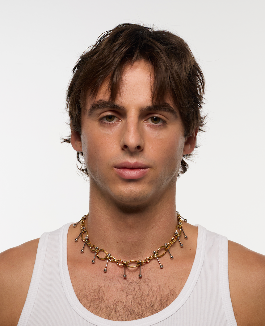 PULSE NECKLACE GOLD MIX
