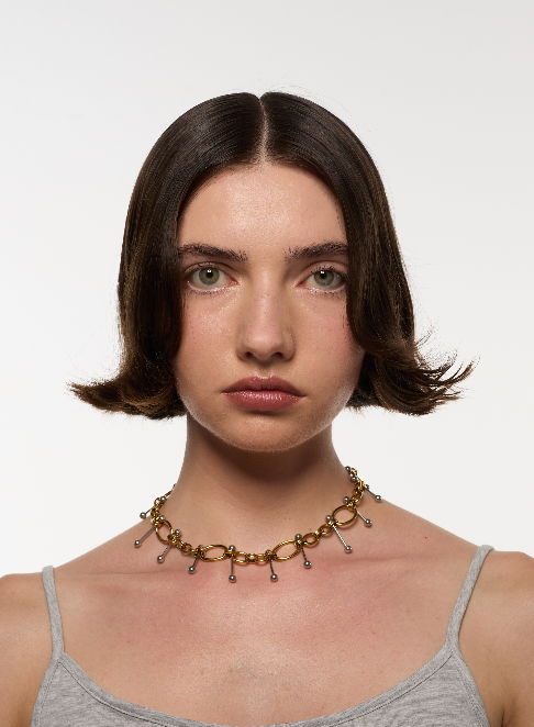 PULSE NECKLACE GOLD MIX