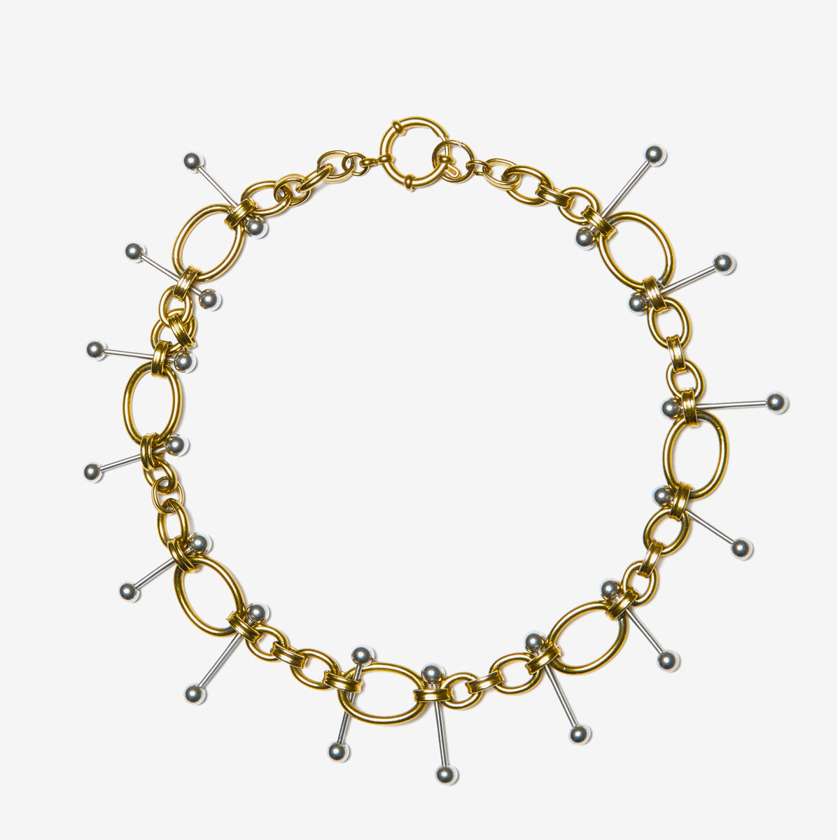 PULSE NECKLACE GOLD MIX